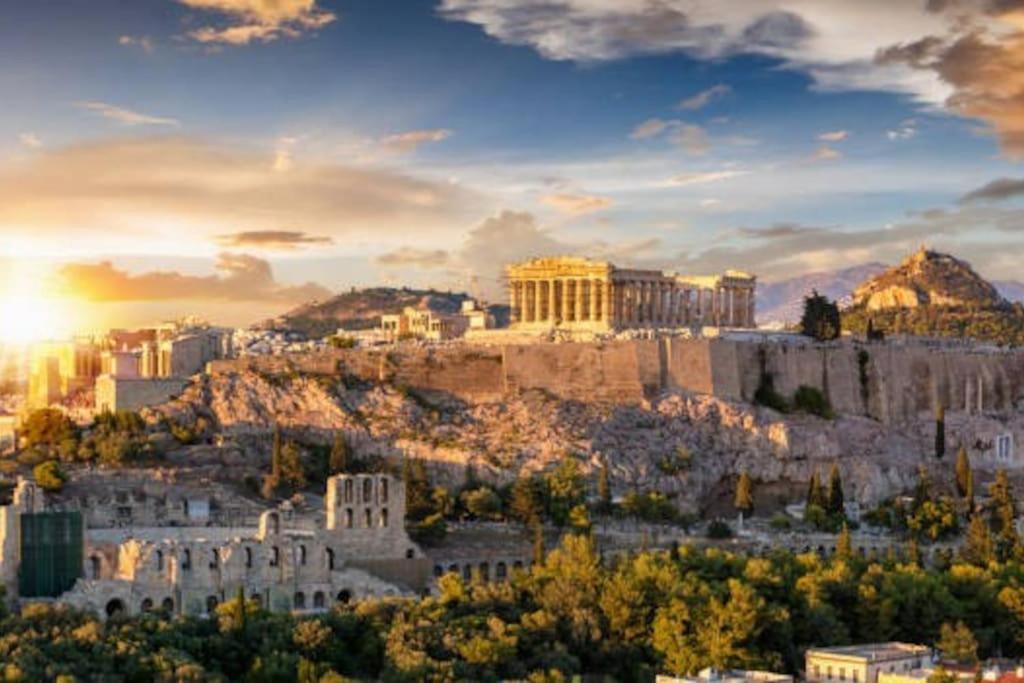 Ferienwohnung The Acropolis Metro Station Flat Athen Exterior foto